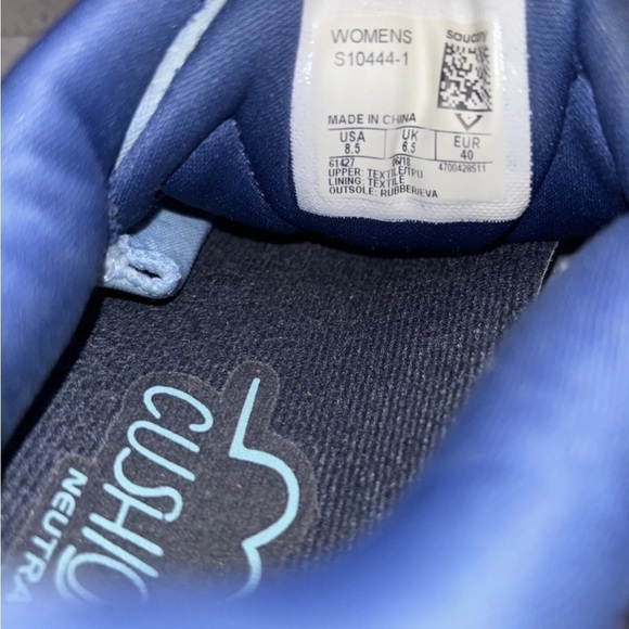 Saucony Ride ISO Blue 2019 Women’s Size 8.5 Tennis Shoes Sneakers Running Jogger - Picture 6 of 7